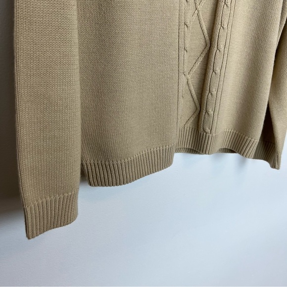 Vintage Alfred Dunner Knit Sweater- Floral Embroidery Mock Neck Wool Blend - Picture 7 of 9